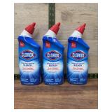 Clorox Toilet Bowl Cleaner Bleach 24oz, 3 Bottles
