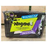 Ninjamas Nighttime Underwear 34 Pack 64-95 lbs