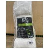 White Cotton Hand Towels 16x30in 12-Pack