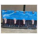 Disposable Food Gloves 4 Packs, 500 Count Each