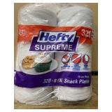 Hefty Supreme 6 Inch Snack Plates 320 Count