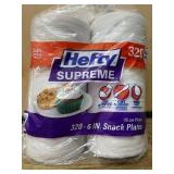 Hefty Supreme 6 Inch Snack Plates 320 Pack