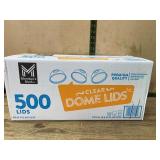 500 Clear Dome Lids Fits 12-20 oz Cups