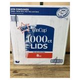 WinCup 8 oz Drink Thru Lids 1000 ct