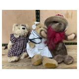3 Boyds Bears in Outfits