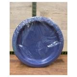Pack of Large 16' Blue Plastic Plates