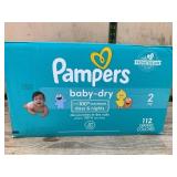 Pampers Baby-Dry Diapers Size 2, 112 Count
