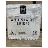 Adjustable Briefs L 45-62 in 12 Pack