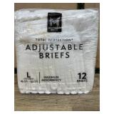 Adjustable Briefs L 45-62 in 12 Pack