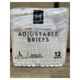 Total Protection Adjustable Briefs L 12 Count