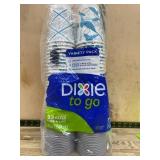 Dixie To Go 12 oz Paper Cups and Lids 92 Pack