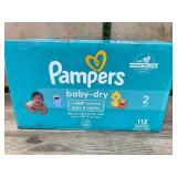 Pampers Baby-Dry Size 2 Diapers, 112 Count