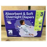 Up & Up Size 3 Overnight Diapers, 66 Count