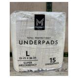Large Underpads 23x36in Super Absorbent 15ct