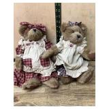 Boyds Bears Plush Dolls in Dresses