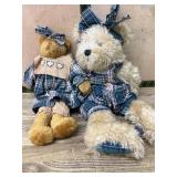 Boyds Bears in Plaid Outfits