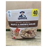 Quaker Maple & Brown Sugar Oatmeal 40 Pack