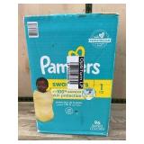 Pampers Swaddlers Size 1 Diapers, 96 Count