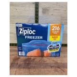 Ziploc Freezer Bags 216 Quart Count