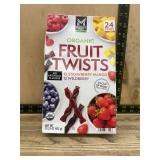 Organic Fruit Twists Strawberry Mango Wildberry
