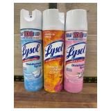 Lysol Disinfectant Spray 3 Cans, 12.5 oz Each