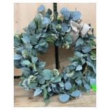 Artificial Eucalyptus and Berry Wreath 22-Inch