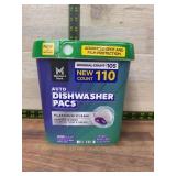 Auto Dishwasher Pacs Platinum Clean 110 Pack