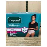 Depend Fresh Protection Underwear S/P 92 ct