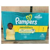 Pampers Swaddlers Diapers Size 1, 96 Count