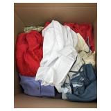 Roughly 35 pieces of apparel. Mixed brands and