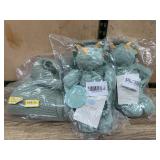 Plush Dinos and Knit Blanket