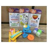 Baby Grin Stickers, Dino Pet, Sporks & Toys Lot
