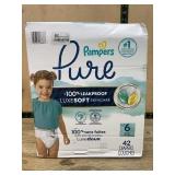 Pampers Pure Size 6 Diapers, 42 Count