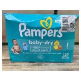 Pampers Baby-Dry Diapers Size 1, 120 Count