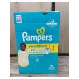Pampers Swaddlers Diapers Size 1, 96 Count