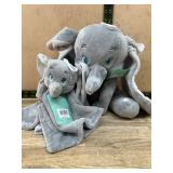 Disney Dumbo Plush Pair With Blanket Tags