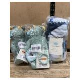 Plush Dino Toys and Cloud Island Blanket Set