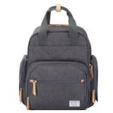 Eddie Bauer Gray Diaper Bag Backpack, NOJO, One Si
