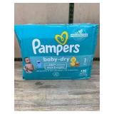 Pampers Baby-Dry Size 1 Diapers, 120 Count