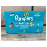 Pampers Baby-Dry 2 Diapers 112 Count