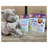 Baby Plush Blanket and 6 Pack Sticker Sets
