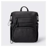 Cloud Island Boxy Diaper Backpack Black