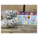 Plush Bear and Baby Grin Sticker Sets