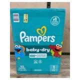 Pampers Baby Dry Diapers Size 1, 120 Count