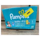 Pampers Baby-Dry Diapers Size 1, 120 Count