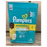 Pampers Swaddlers Diapers Size 1, 96 Count