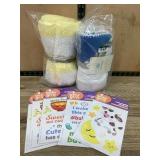 Baby Blankets With Stickers Assortment Lot