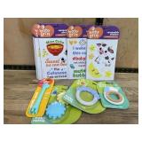 Baby Grin Removable Stickers And Rattles Lot