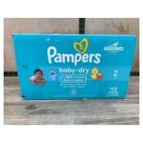 Pampers Baby-Dry Size 2 Diapers, 112 Count