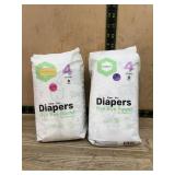 Parasol Size 4 Diapers, 16 Ct Total (2 Packs)